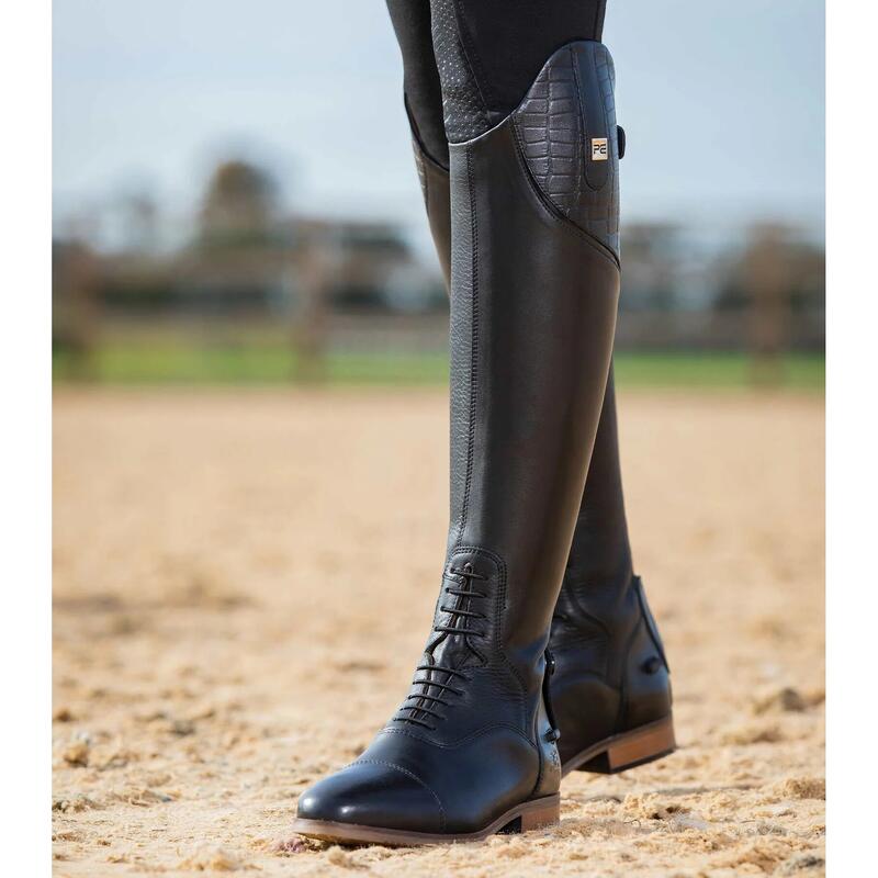 Bottes d'équitation cuir femme taille large Premier Equine Passaggio