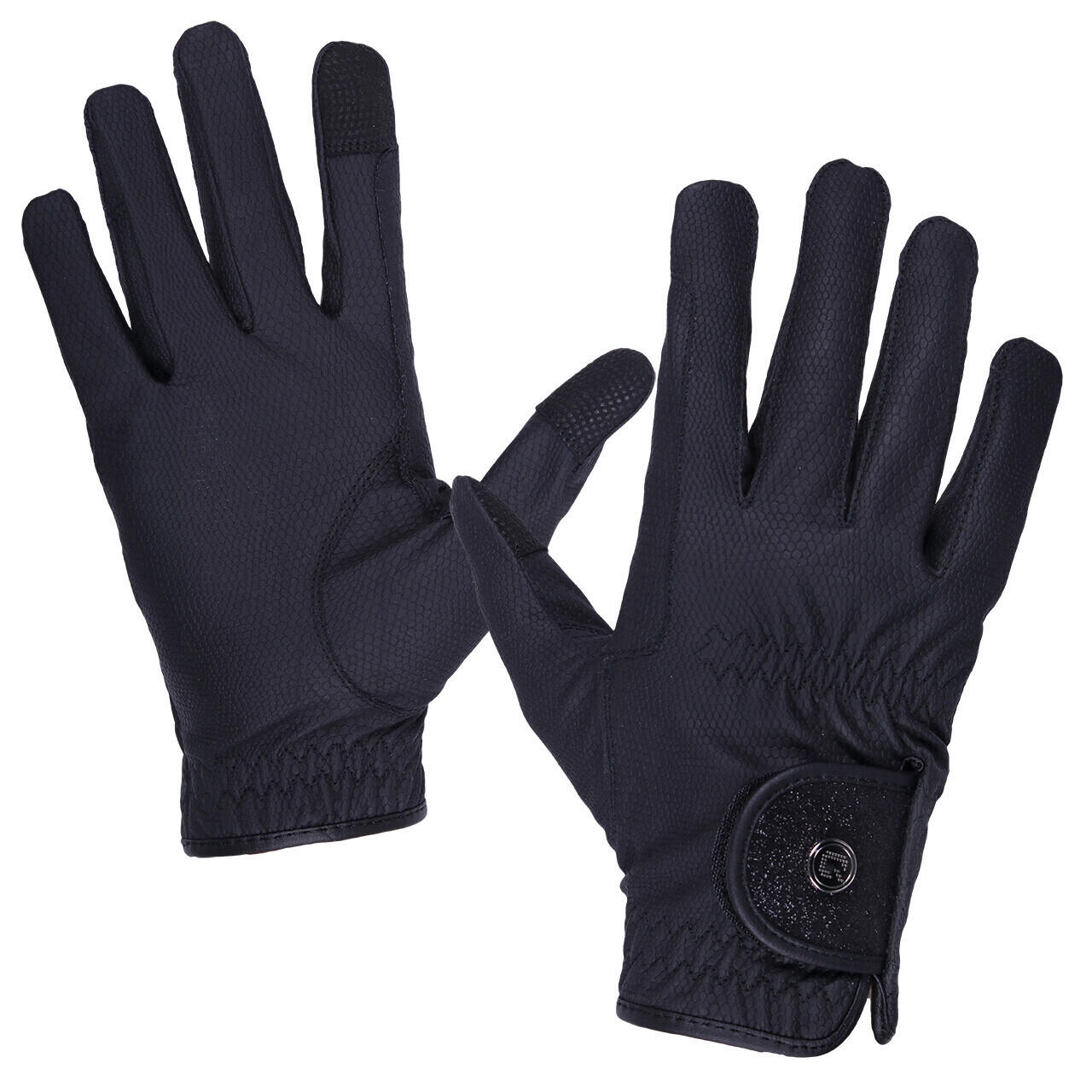 Qhp - Gants D'Équitation Qhp Glitz - Gants - Noir - 44 L - Decathlon