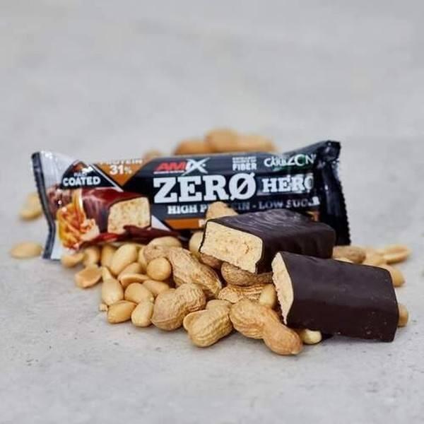 Barrita proteica AMIX Zero Hero 31% Protein Bar 65 Gr 1 Ud Vainilla - Almendra