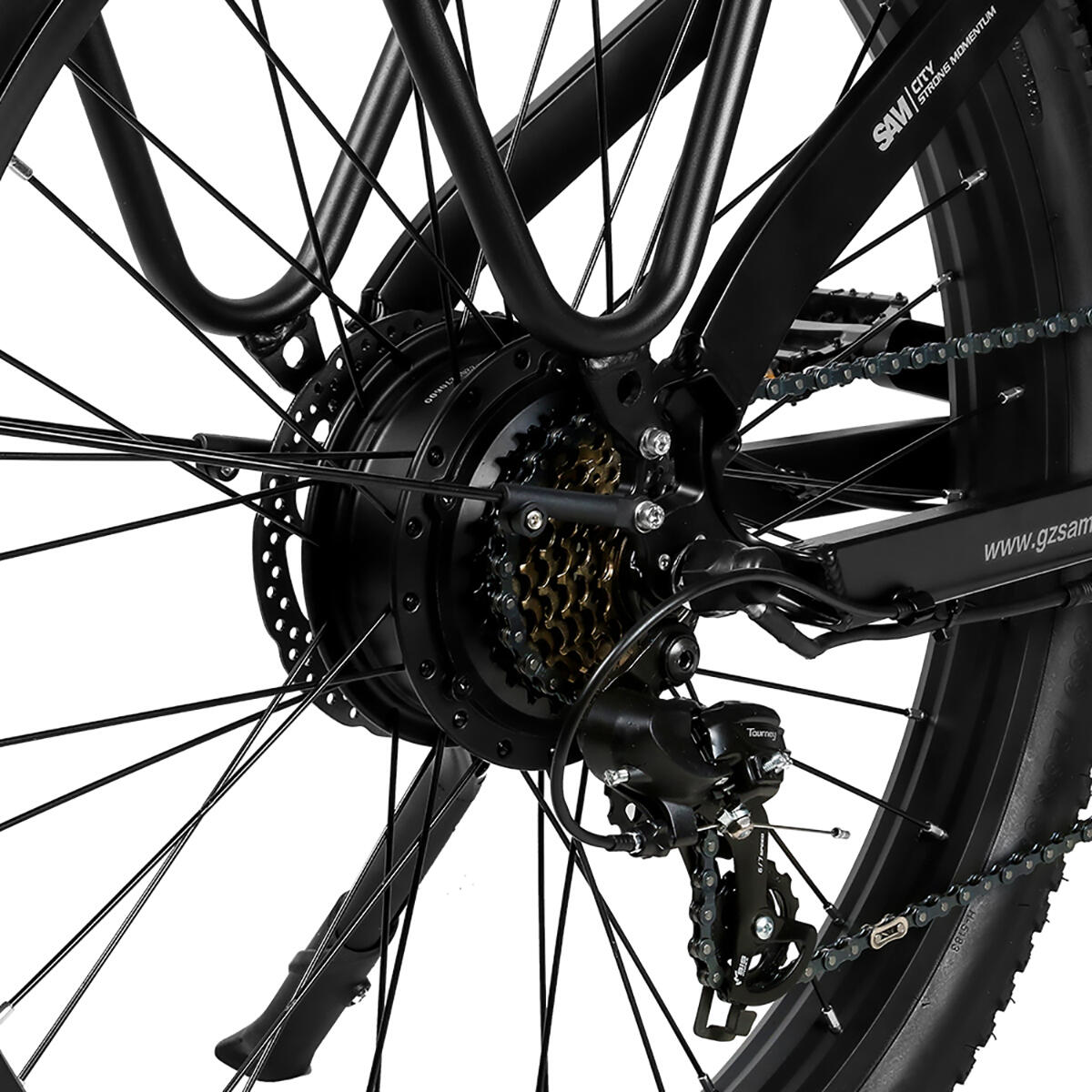 bicicleta elétrica de cidade RSA01 48V-14Ah (672Wh) - semi fatbike 26"x3.0" 6/7