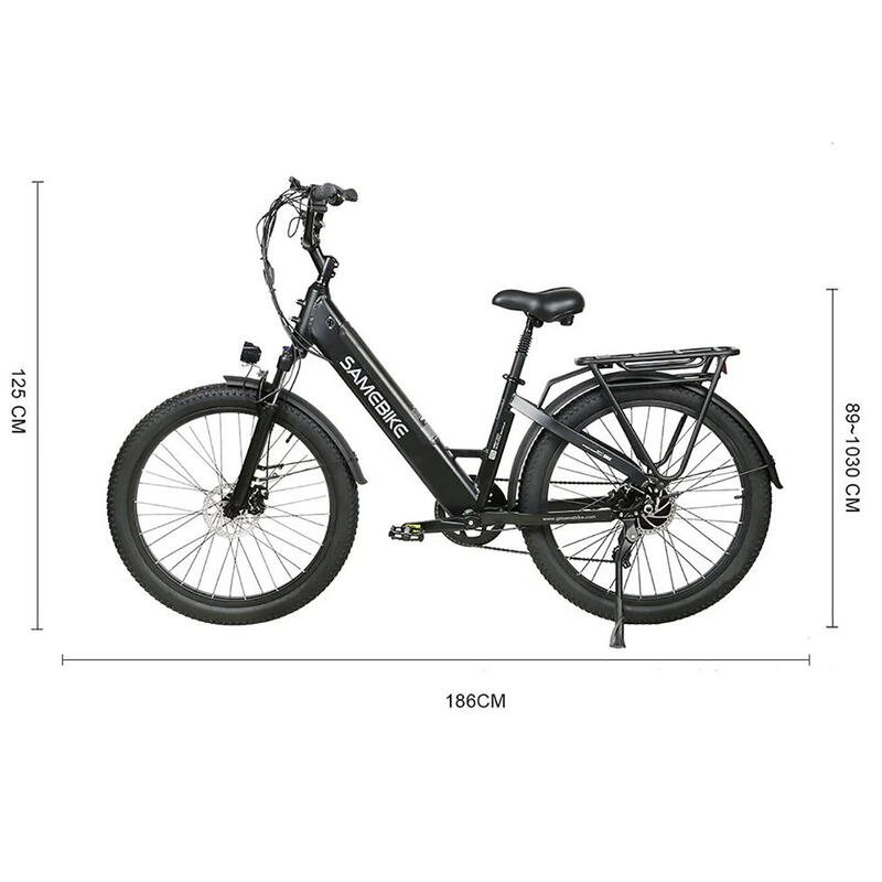 Vélo de ville électrique RS-A01 750W-48V-14Ah (672Wh) - semi fatbike 26"x3.0"