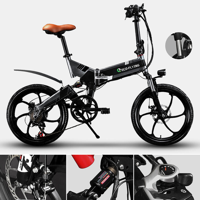 vélo pliant électrique pliant F501 250W-36V-10Ah (360Wh) - roue 20"