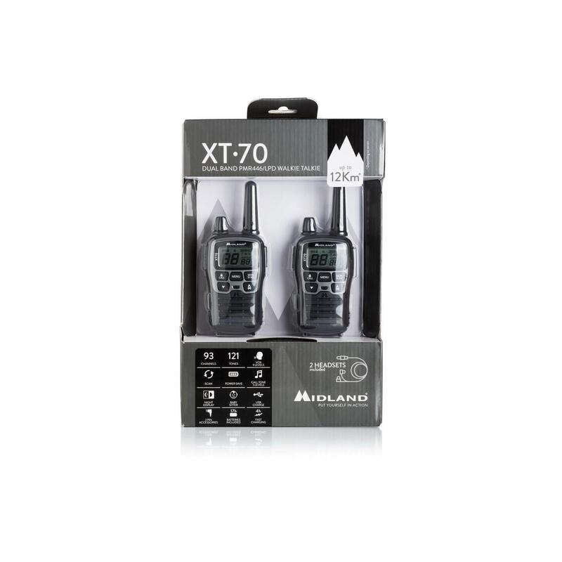 Stație emisie recepție Midland XT70, 2 bucăți