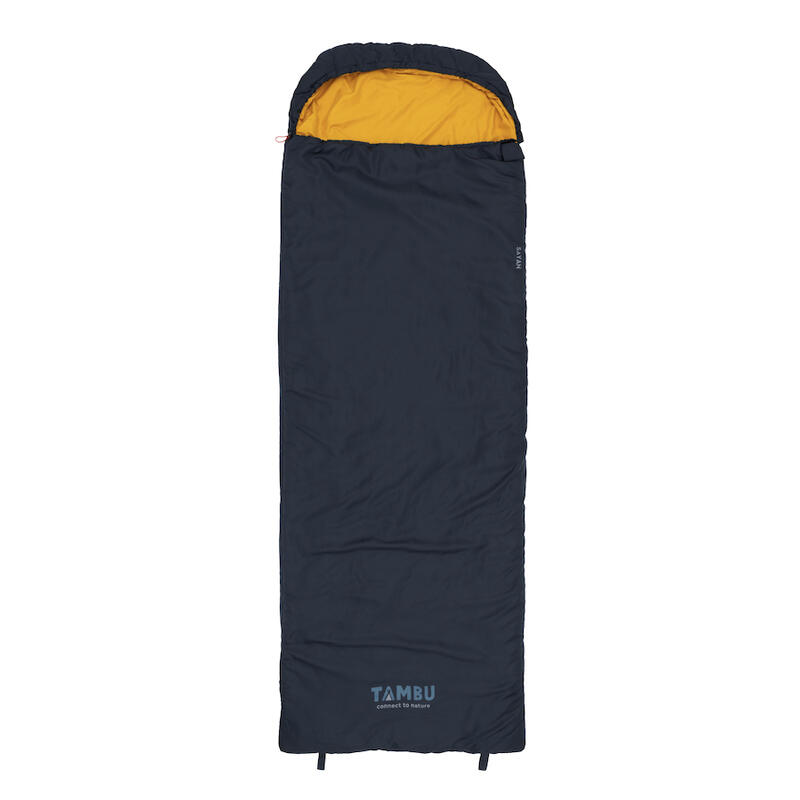 Sacco a pelo coperta TAMBU SAYAN | 1425 gr | Blu scuro / Giallo