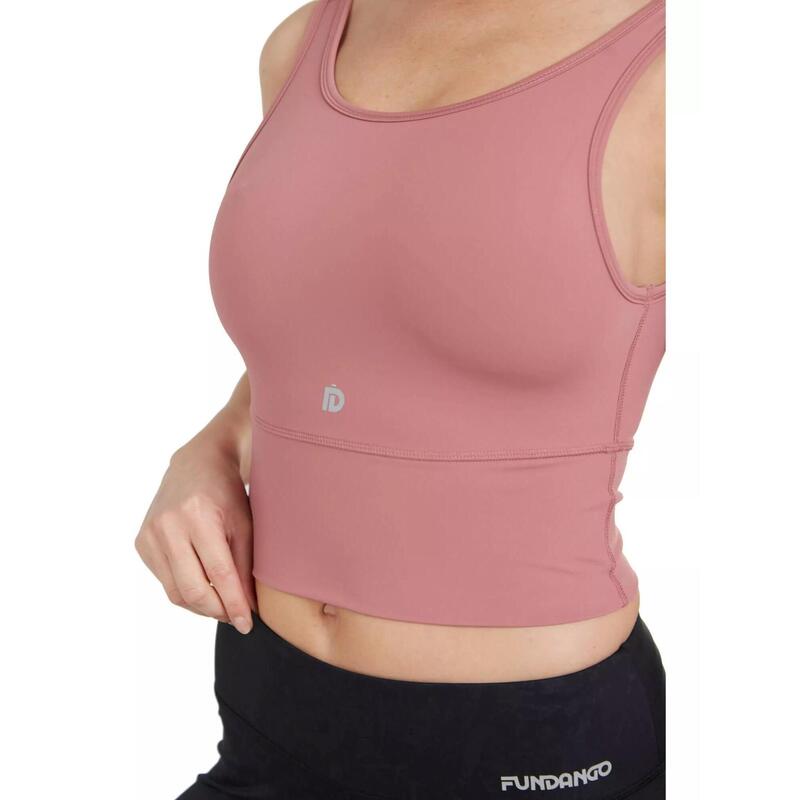 Sutien pentru sport Croft Long Line Sportbra - magenta femei