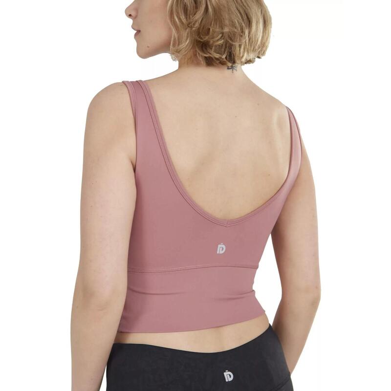 Sutien pentru sport Croft Long Line Sportbra - magenta femei