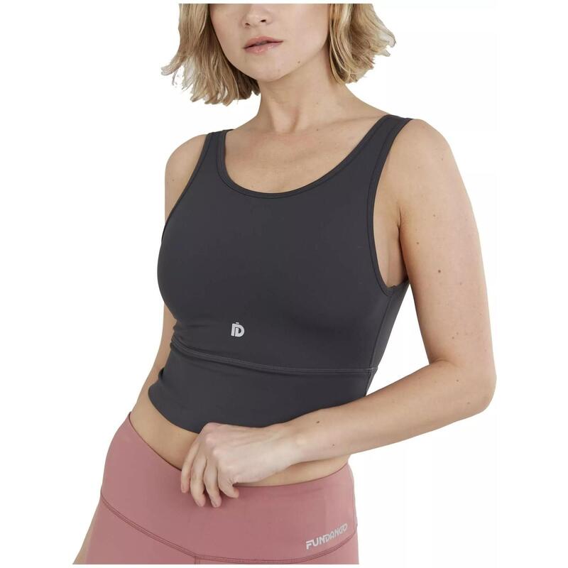 Croft Long Line Sportbra női sportmelltartó - szürke