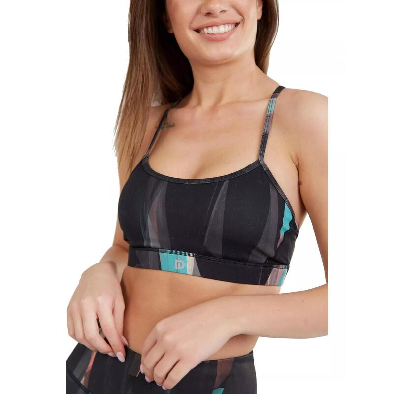 Biustonosz sportowy Cane Mid Support Sportbra - wielokolorowy