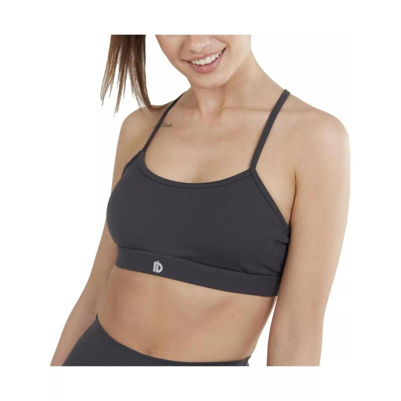 Biustonosz sportowy Cane Mid Support Sportbra - szary