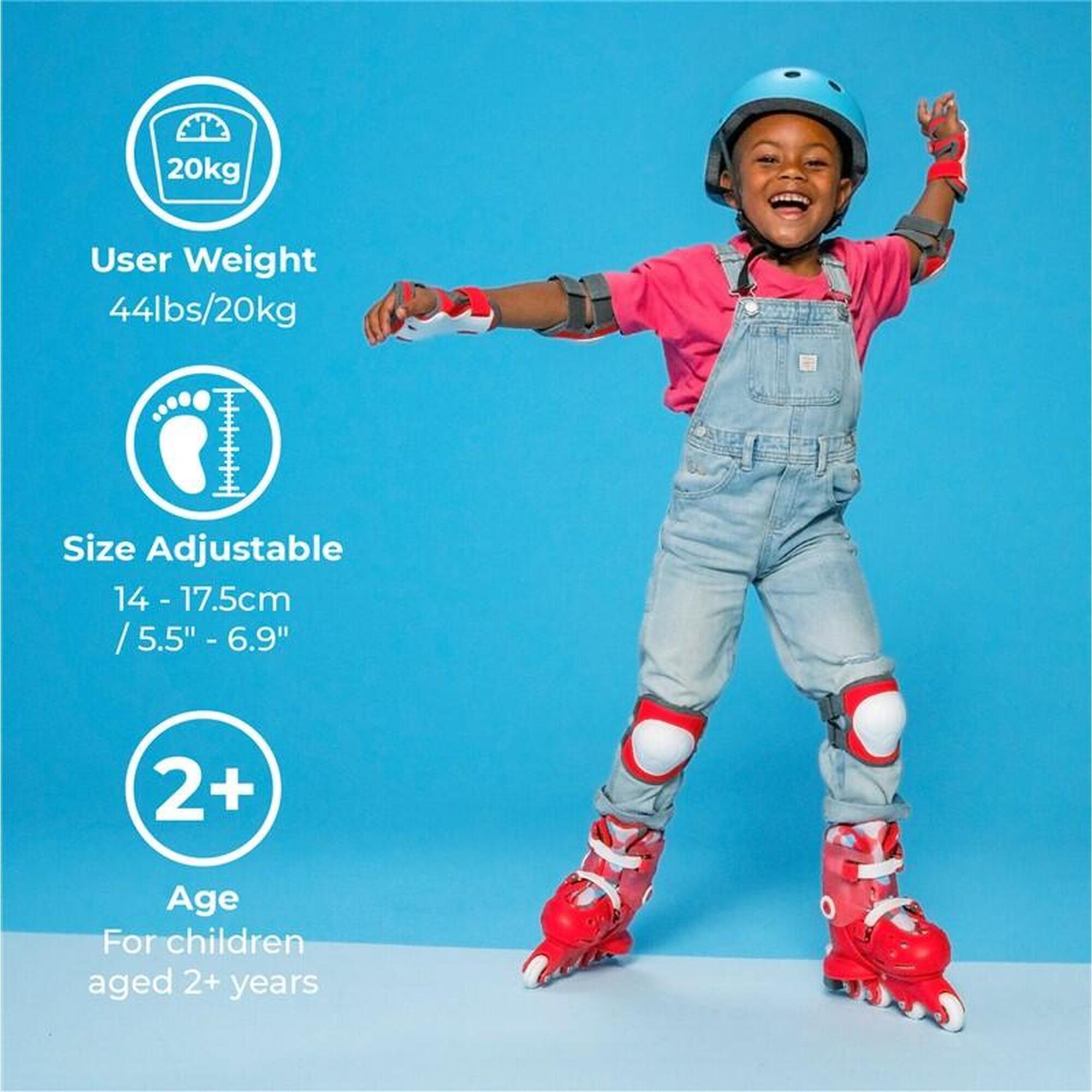 PATINS EVOLUCIONÁRIOS TWISTA T.30-34 PARA CRIANÇAS YVOLUTION ROJO 4/7