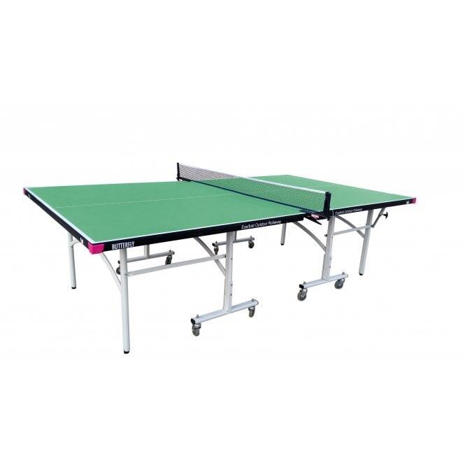 BUTTERFLY Butterfly Easifold Outdoor Rollaway Table Tennis Table Green