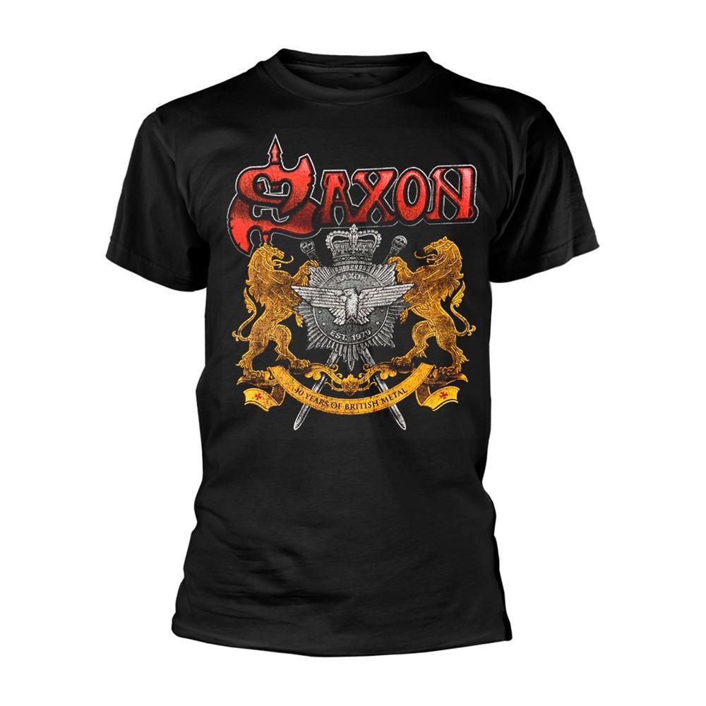 SAXON Unisex Adult 40 Years TShirt (Black)