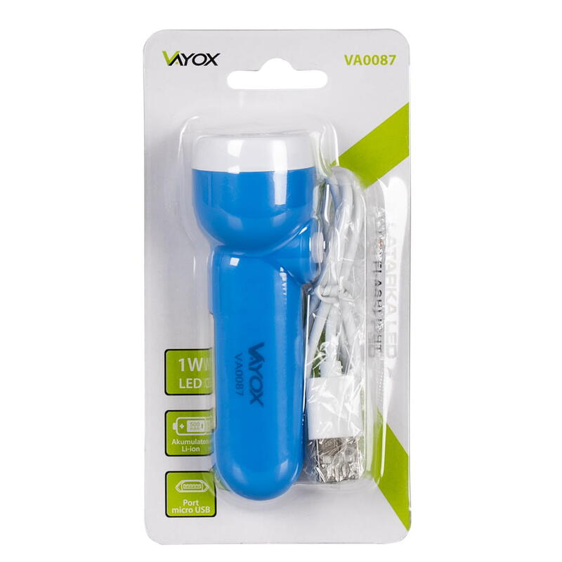 Lampe de poche Vayox VA0087 avec éclairage latéral