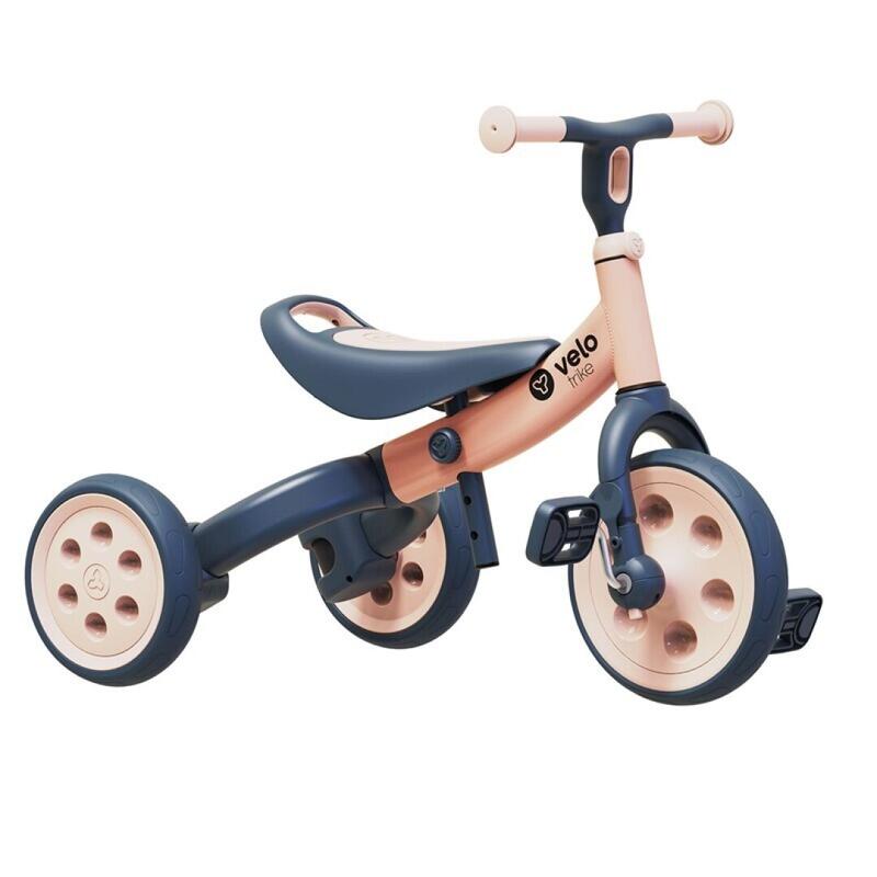 TRICICLO EVOLUCIONÁRIO PARA CRIANÇAS YVOLUTION YVELO TRIKE PEACH