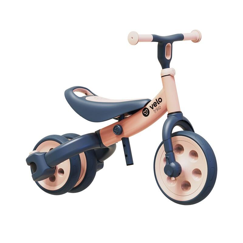 TRICICLO EVOLUCIONÁRIO PARA CRIANÇAS YVOLUTION YVELO TRIKE PEACH