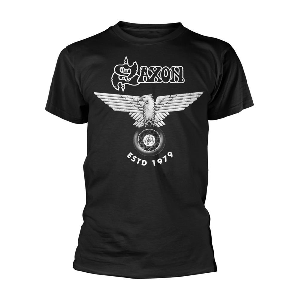 SAXON Unisex Adult ESTD 1979 TShirt (Black)