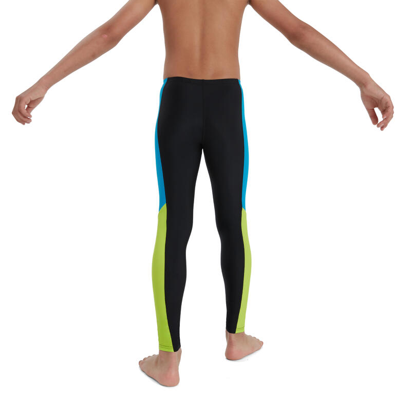 ENDURANCE10  JUNIOR UNISEX (AGED 8-14) COLOURBLOCK LEGGING - BLACK