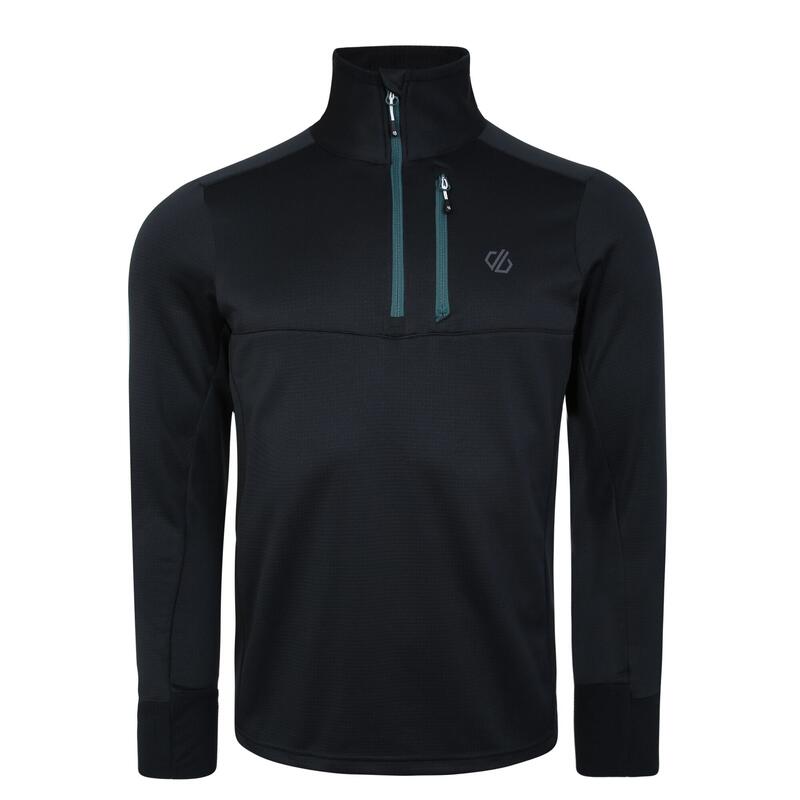 Midlayer Cerniera Ad Un Quarto Uomo Dare 2B Terrain Nero