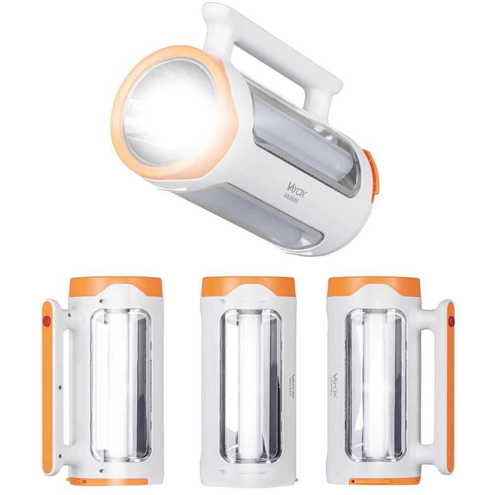 Vayox VA0085 schijnwerper met externe batterij voor zijverlichting 4/5