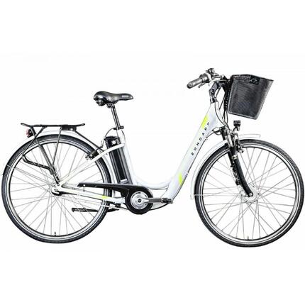 Rower elektryczny miejski Zundapp biały rama 19 cali