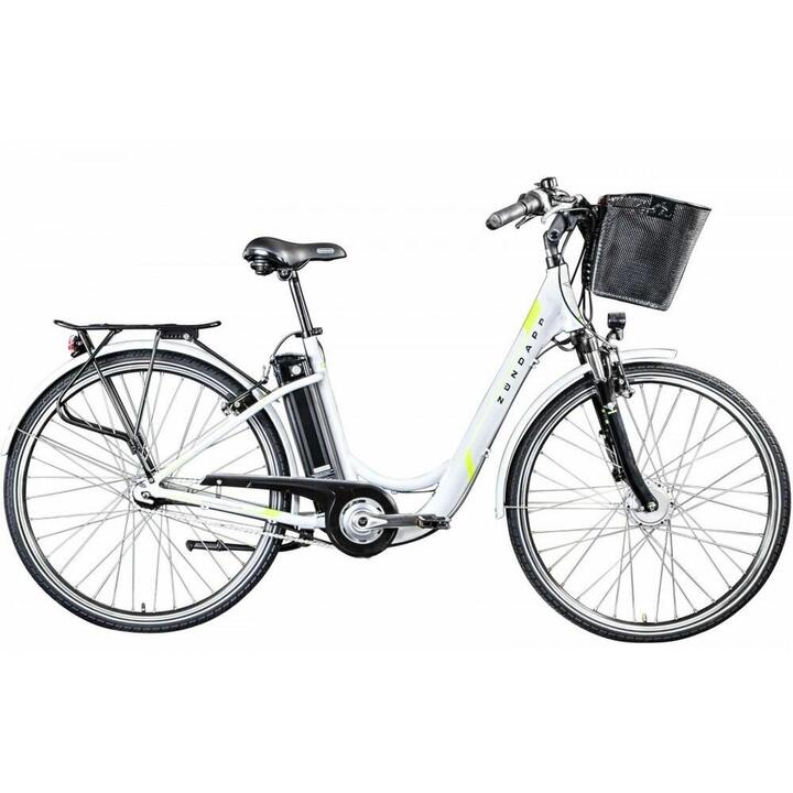Rower elektryczny miejski Zundapp biały rama 19 cali ZUNDAPP Decathlon