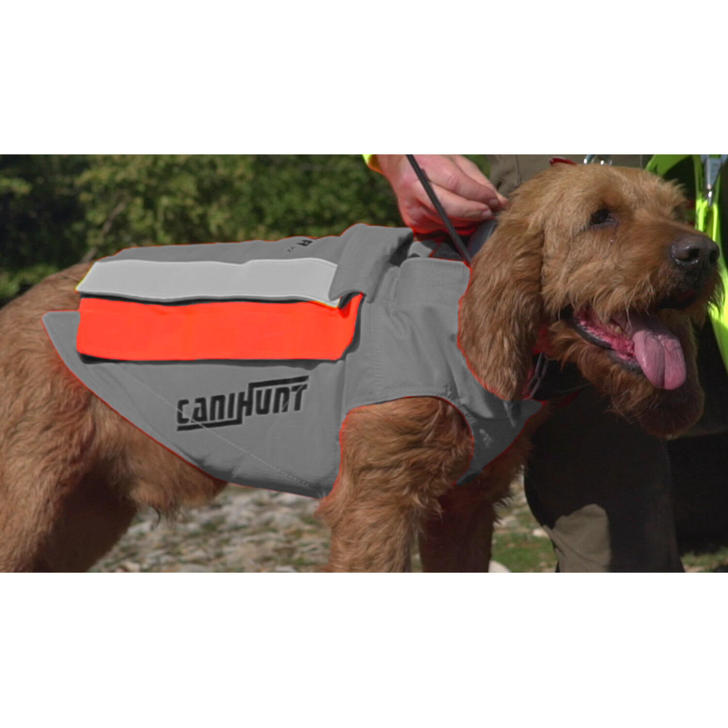 Kit extension rabat dorsal pour gilet de protection CANIHUNT 2/3