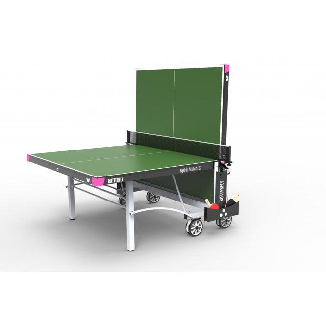 Butterfly Spirit Match 22 Rollaway Table Tennis Table Green 2/5