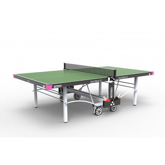 BUTTERFLY Butterfly Spirit Match 22 Rollaway Table Tennis Table Green