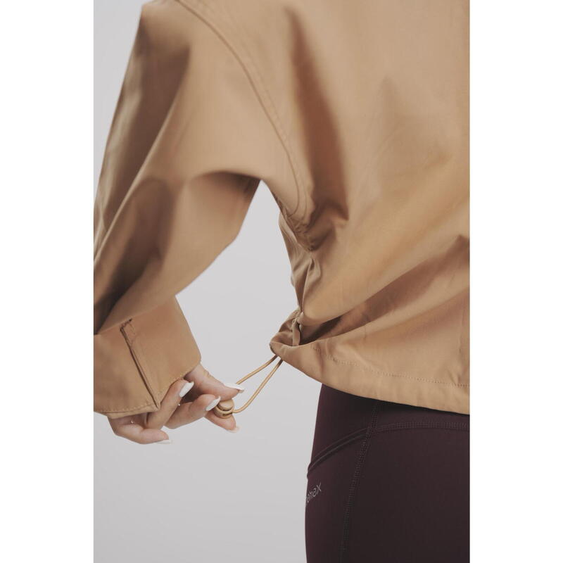 Women's Cropped Rain Jacket - Beige