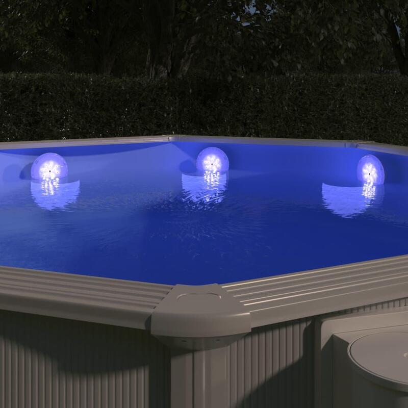 Luz LED piscina submersível/flutuante controlo remoto multicor vidaXL