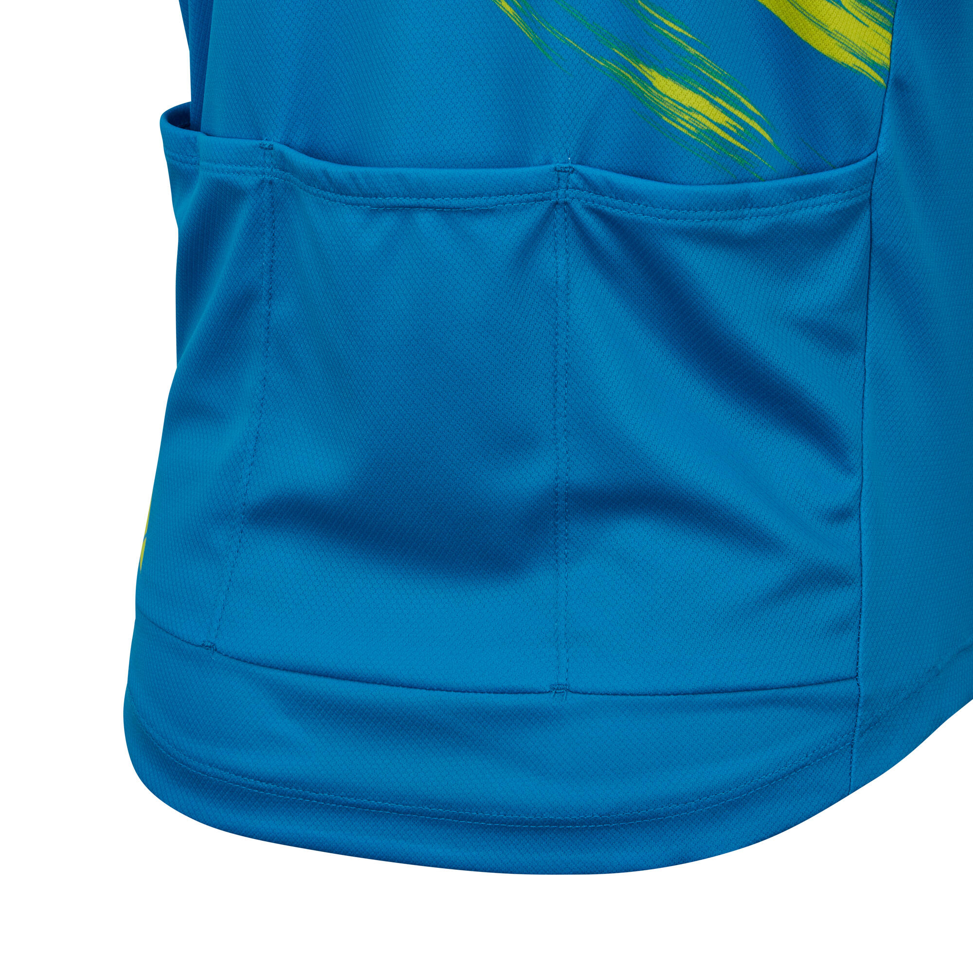 Kid's Airstream Short Sleeve Jersey Road Blue/Lime 9-10 Years Wicking 4/4