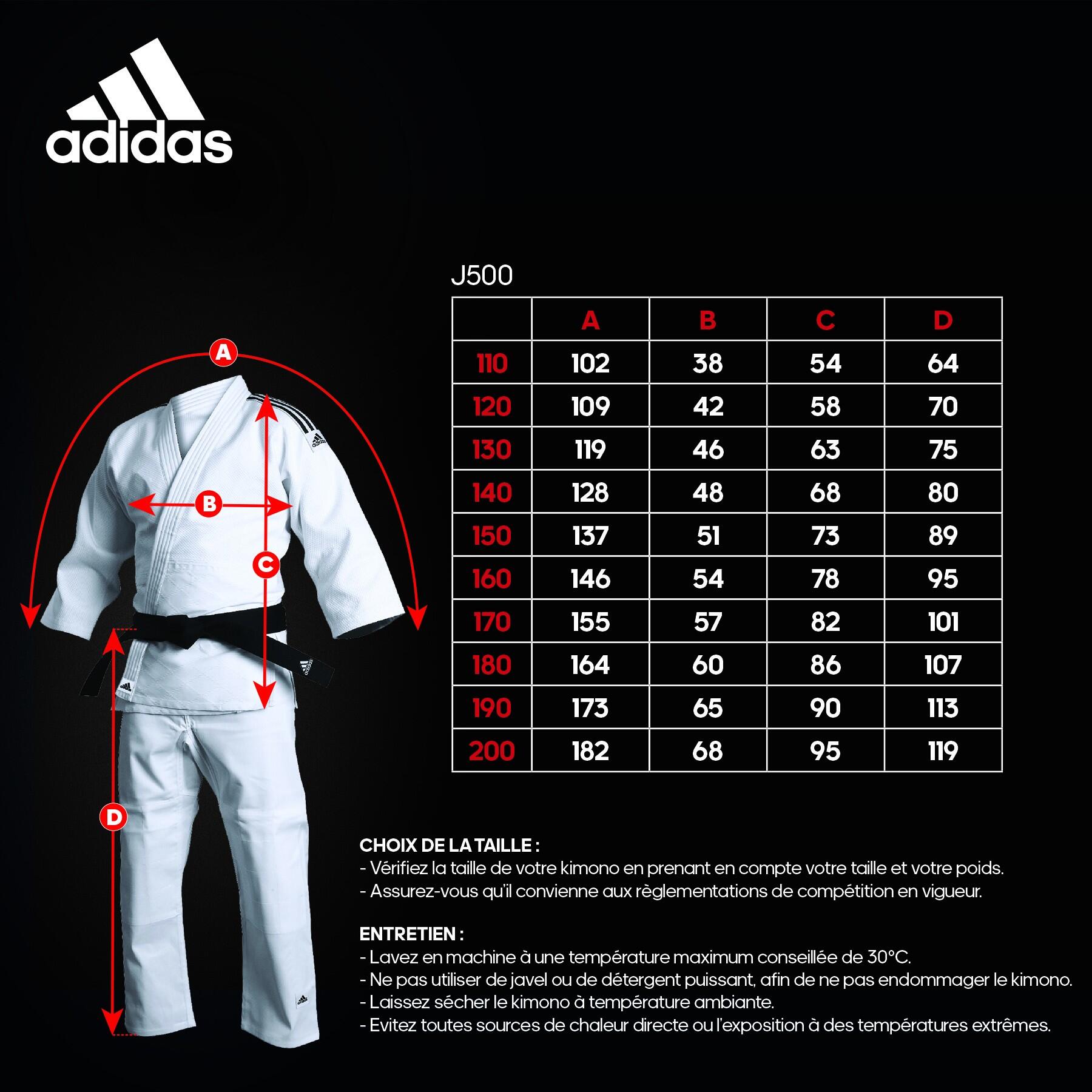 Kimono de entrenamiento para niños adidas J500 4/7