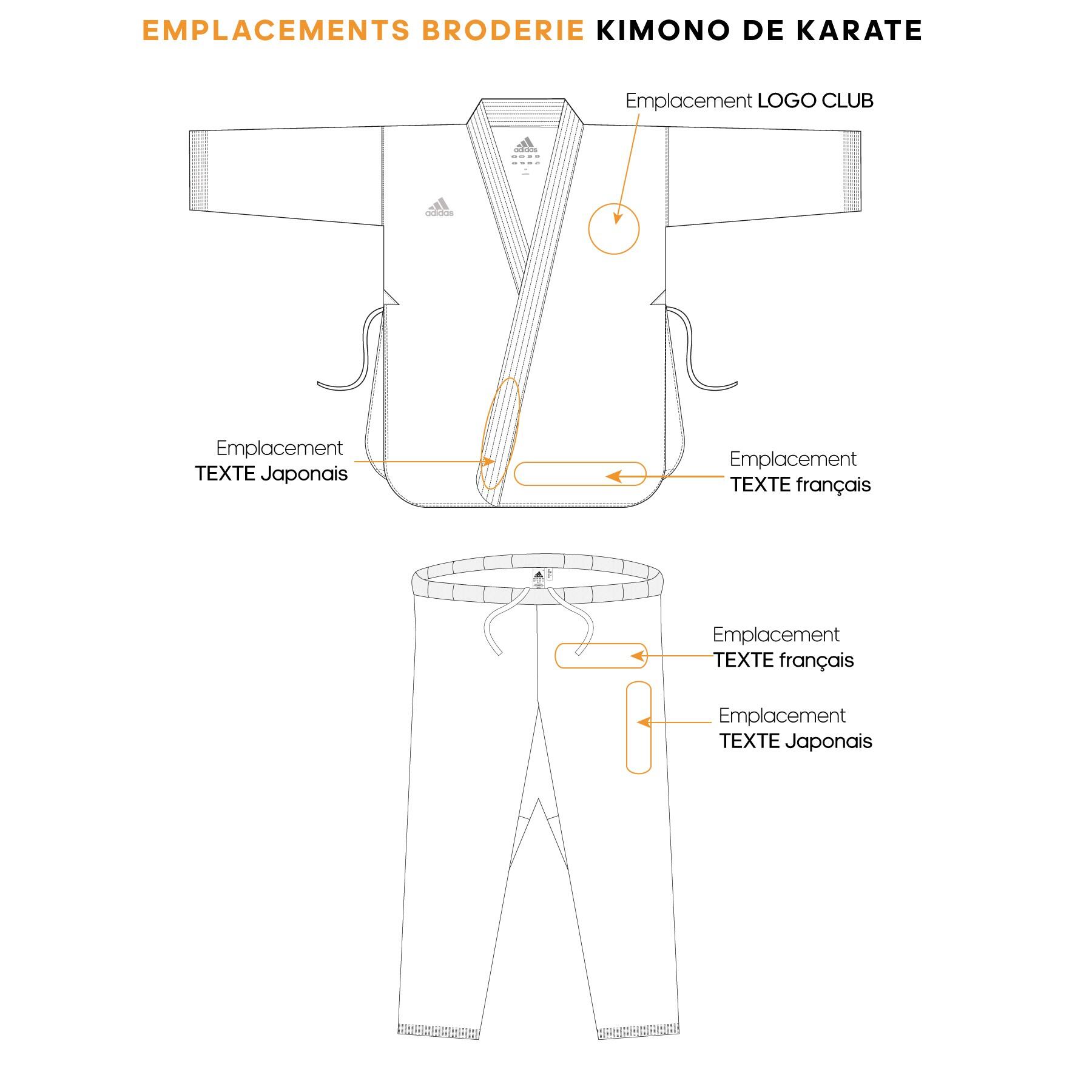 Zwarte bushido karate kimono Adidas 3/3