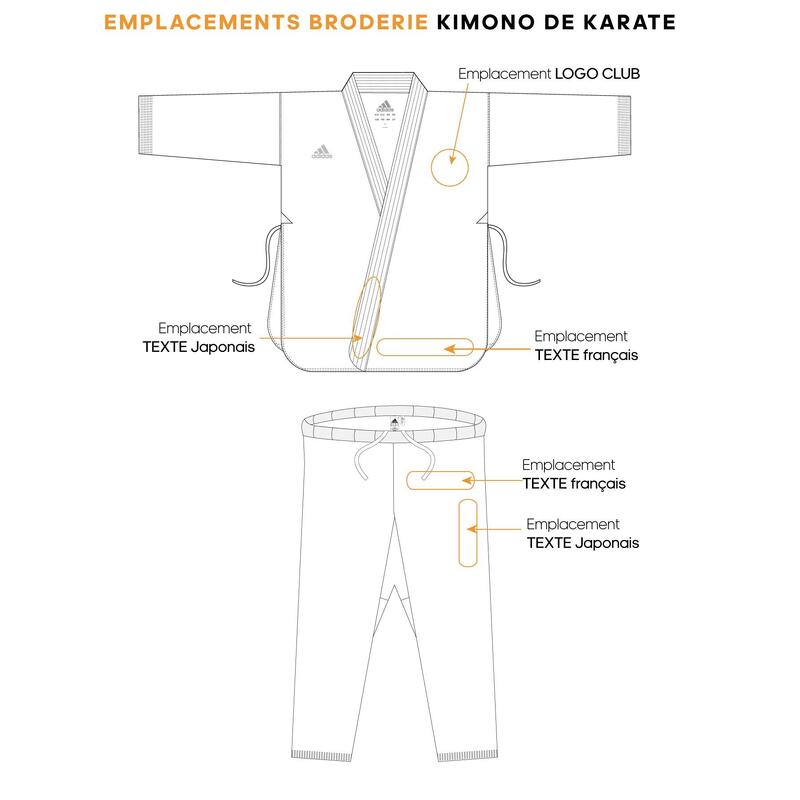 Kimono de karaté bushido preto Adidas