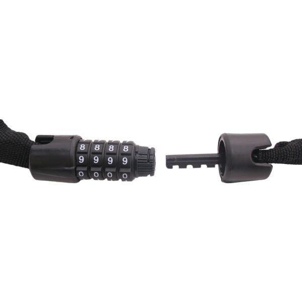 Zapięcie Łańcuchowe Z Kodem Web Racer 90 Cm - Czarne