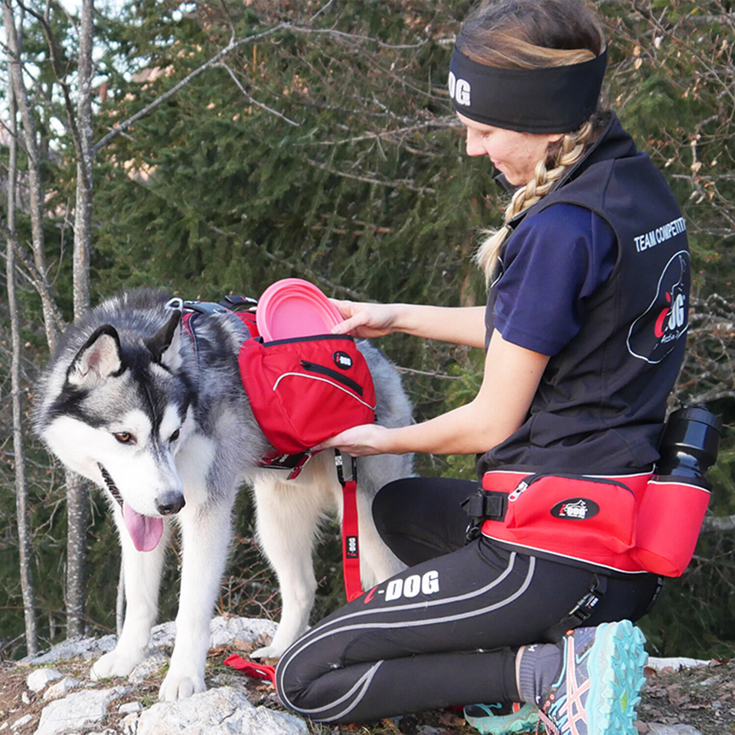 Sacoches pour harnais CONFORT TREK canirandonnée, canitrail (2,3 litres) 4/8