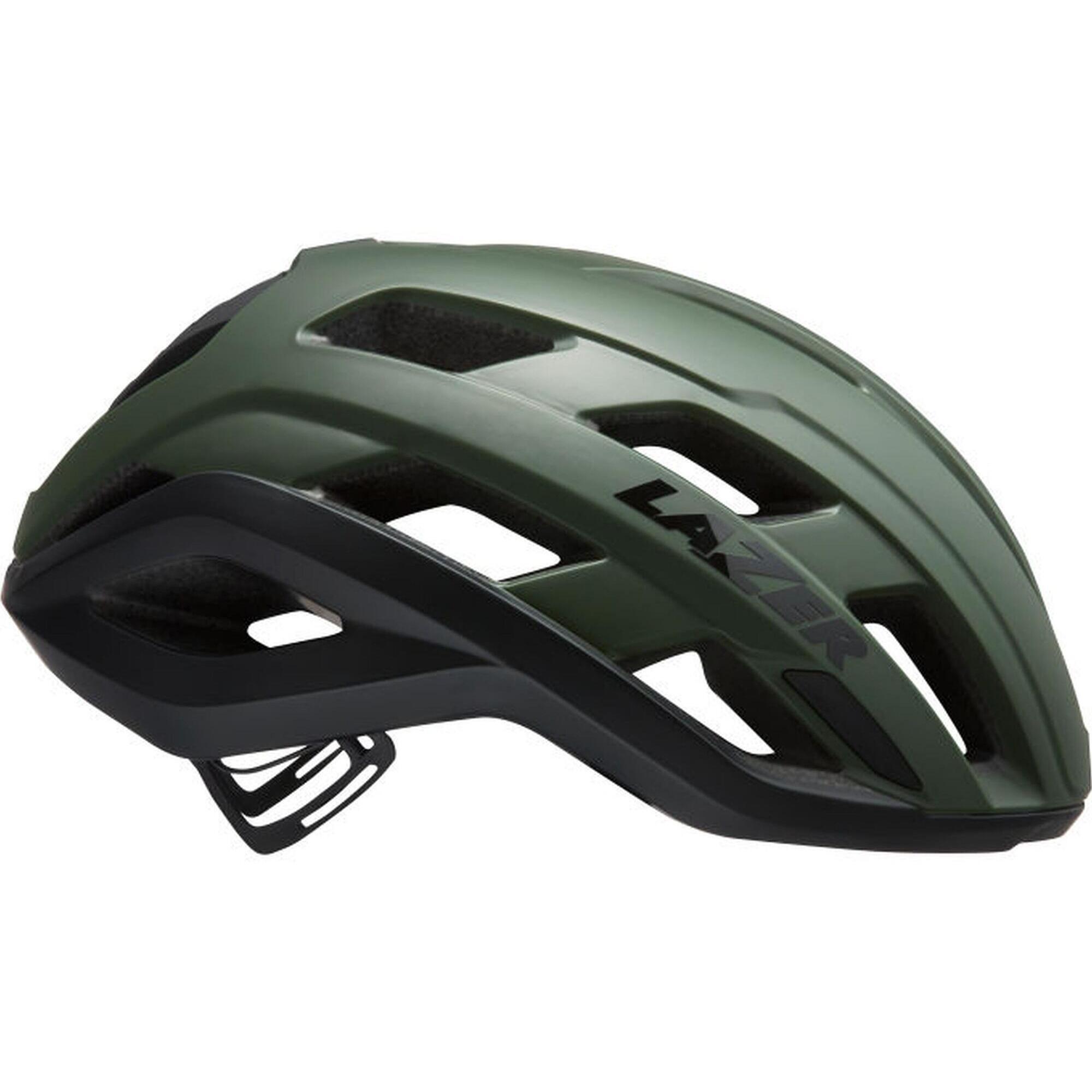 Lazer Strada KinetiCore Cycle Helmet Matt Green 1/4