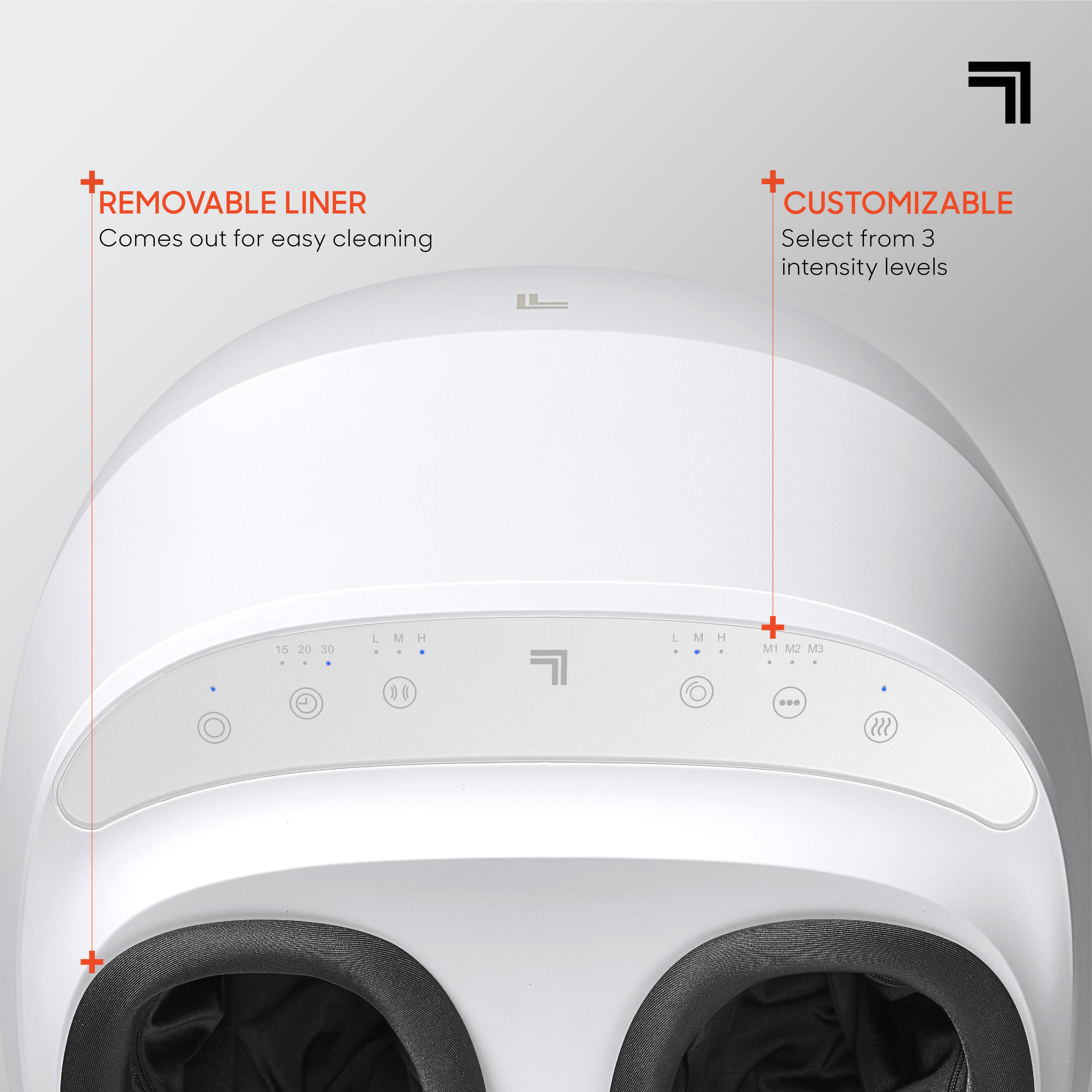 Sharper Image - Masseur de Pieds Shiatsu ergonomique 2/5