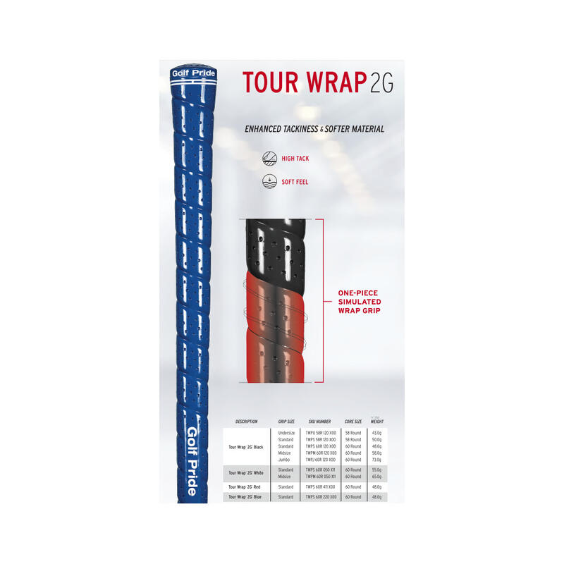 Grip femme Golf Pride tour wrap 2g