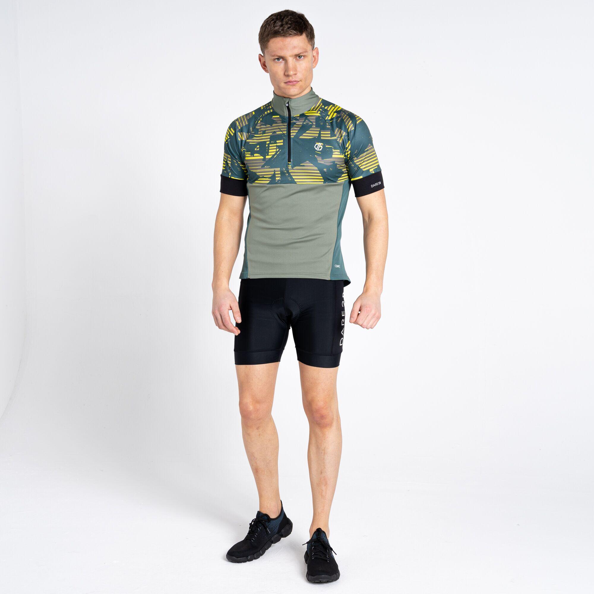 Stay The CourseII Men's Cycling 1/2 Zip Short Sleeve T-Shirt - Agave Green 1/7