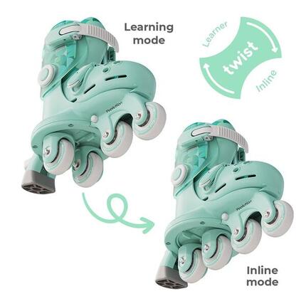 PATINES AJUSTABLE Y EVOLUTIVOS VERDE PARA NIÑOS T.30-34YVOLUTION