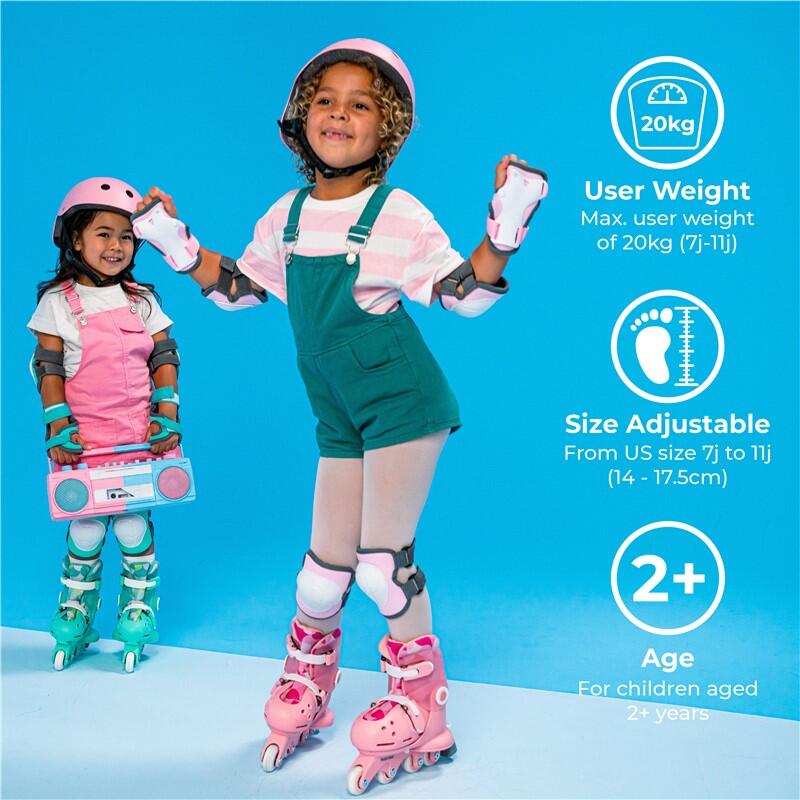 PATINES AJUSTABLES Y EVOLUTIVOS TWISTA T.30-34 PARA NIÑOS YVOLUTION ROSA 7/8