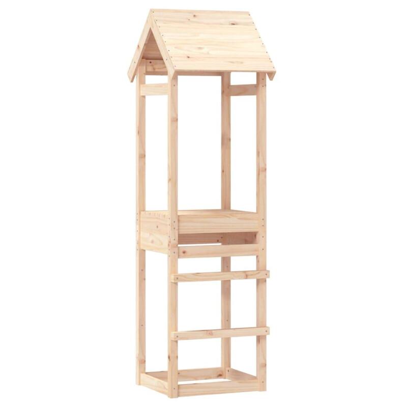 Torre de brincar 53x46,5x194 cm madeira de pinho maciça vidaXL