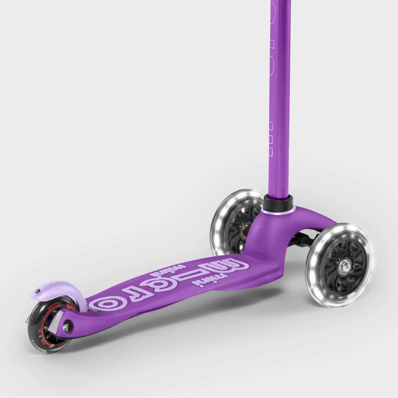 Trottinette 3 roues Mini Micro Deluxe Violet LED