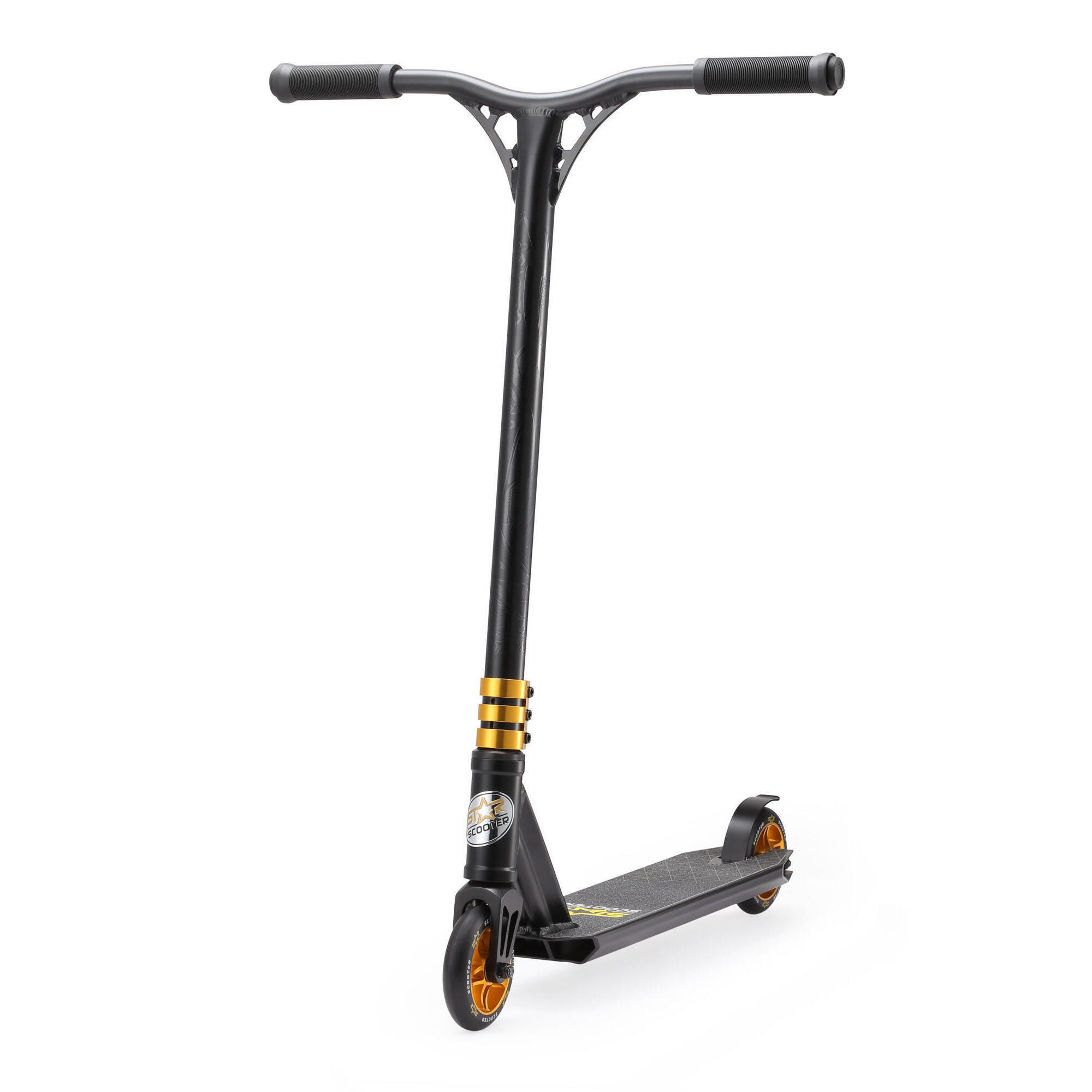 STAR SCOOTER STAR SCOOTER Freestyle Jump alu stuntstep, 110mm Semi Pro, zwart / goud