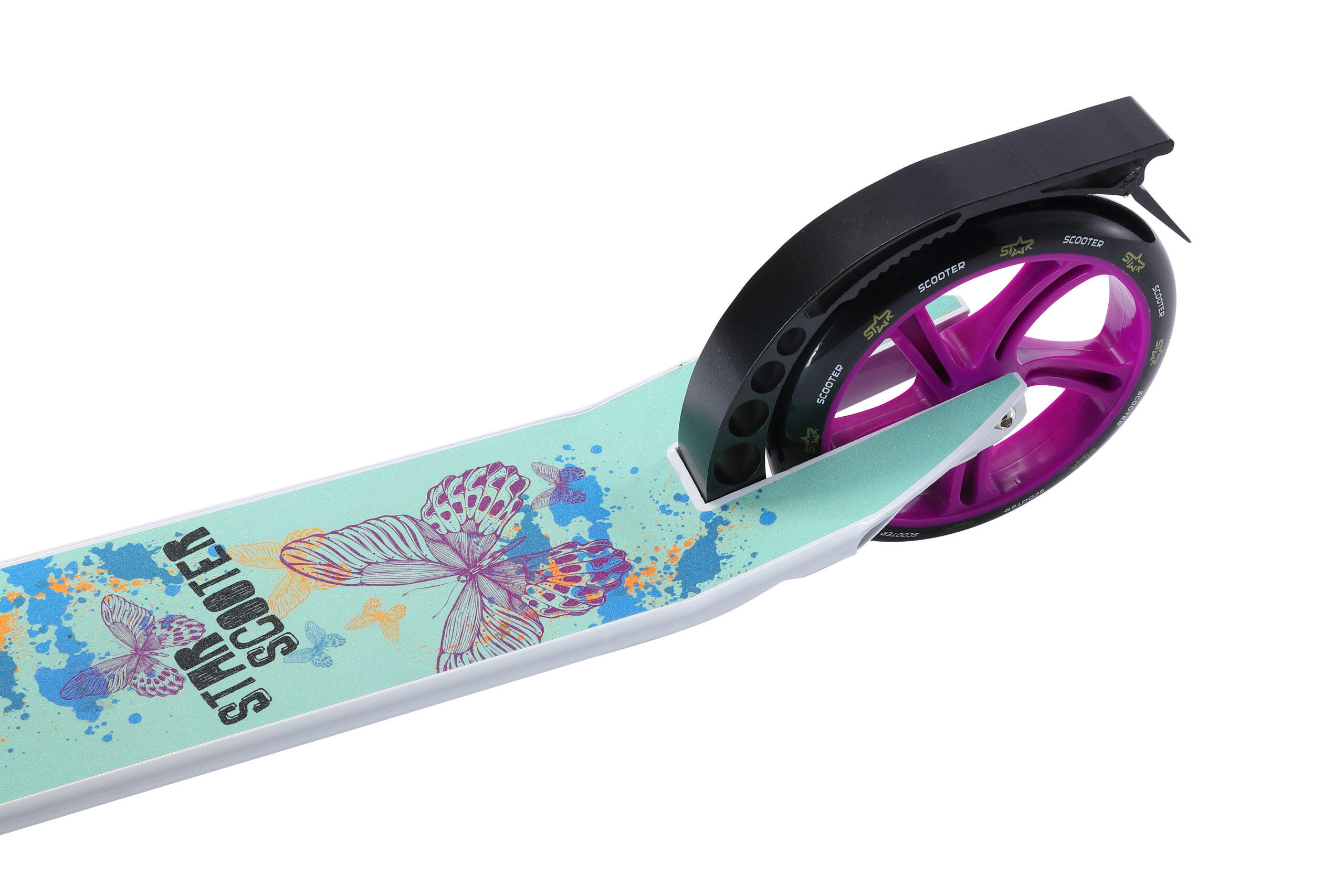 STAR SCOOTER Alu City vouwbaar 205mm Cruising wit / turquoise 2/5