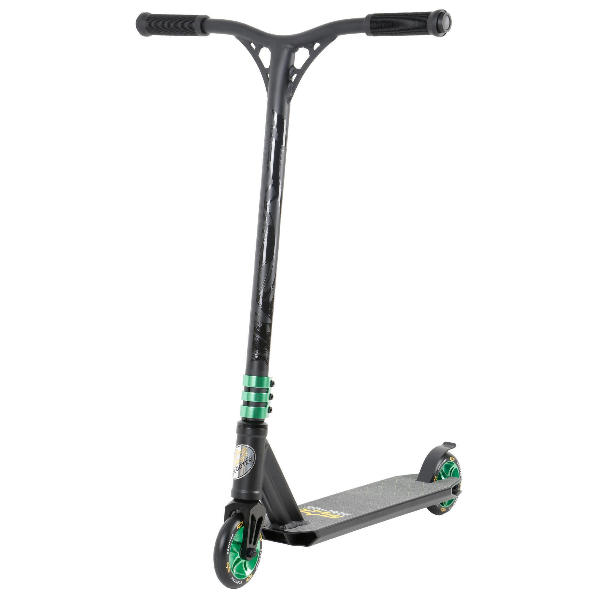 STAR SCOOTER STAR SCOOTER Freestyle Jump alu stuntstep, 110mm Semi Pro, zwart / groen