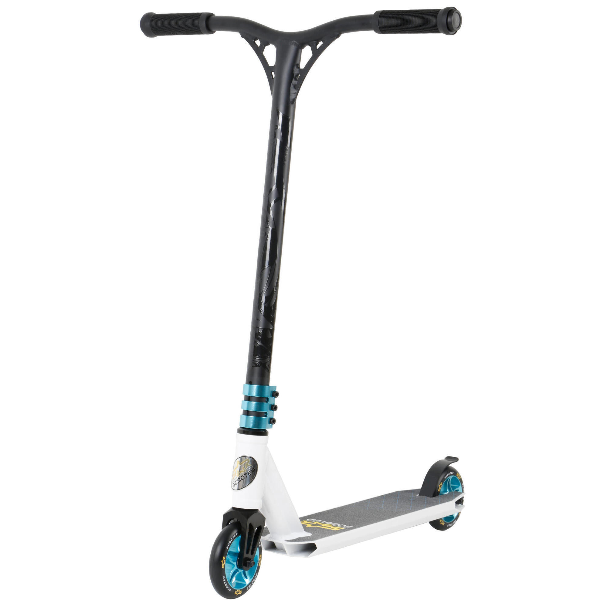 STAR SCOOTER STAR SCOOTER Freestyle Jump alu stuntstep, 110mm Semi Pro, wit / blauw
