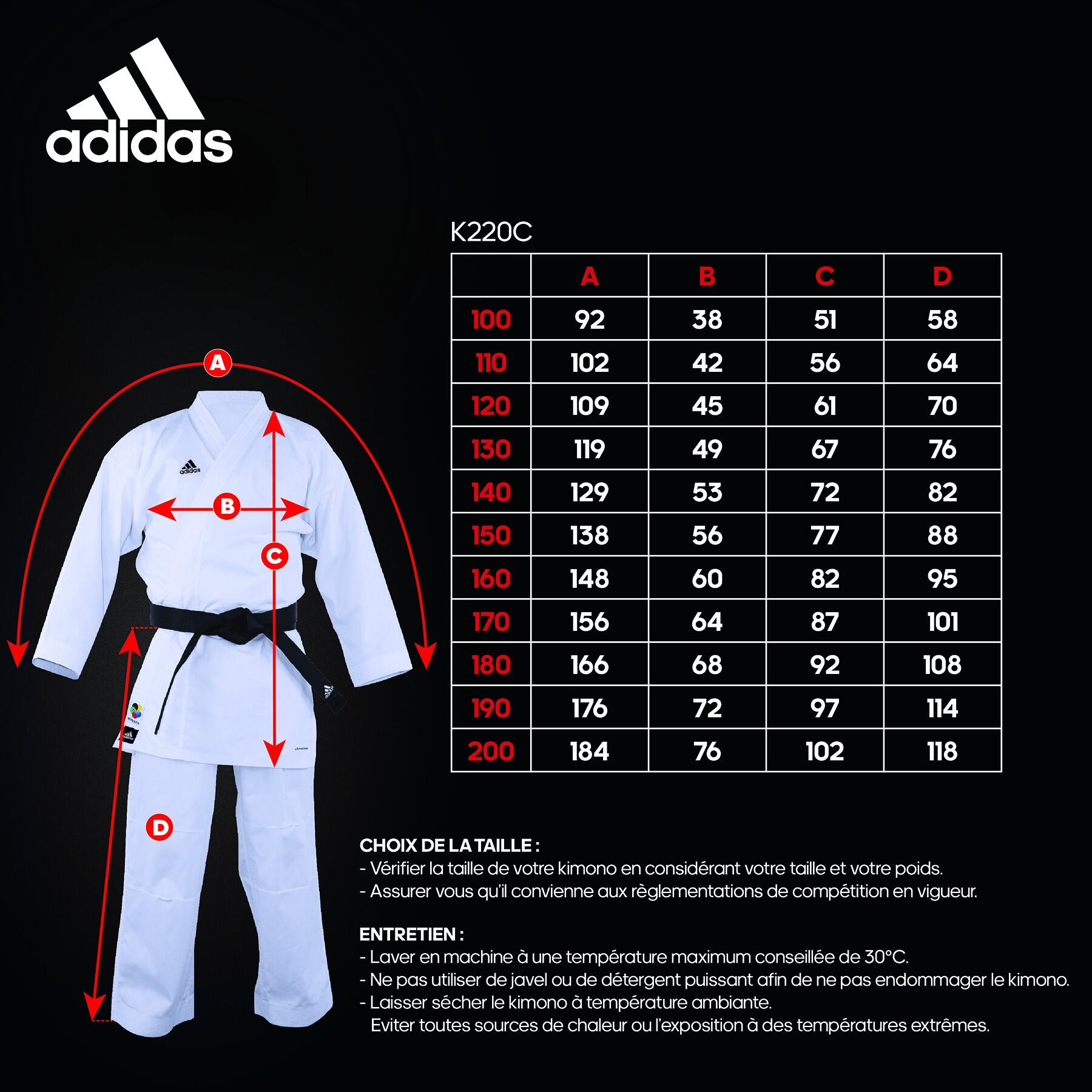Kimono de Karate K220 Club Adidas 4/4