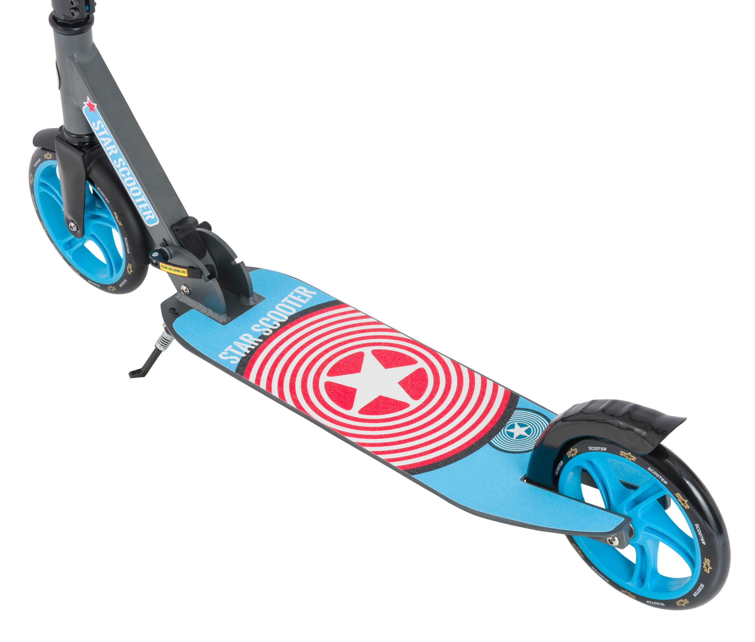 STAR SCOOTER Alu City vouwbaar 205mm XXL staplank grijs / blauw 3/5